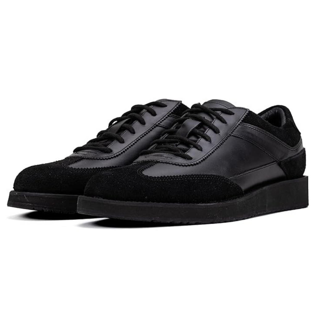 QUIVE London RICHMOND men's black leather trainers