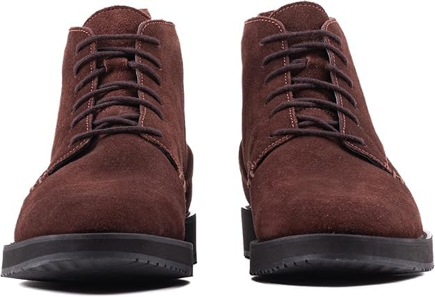 CHESTER brown suede Chukka boots front view
