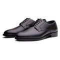 QUIVE London Harrington men's black leather Derby shoes