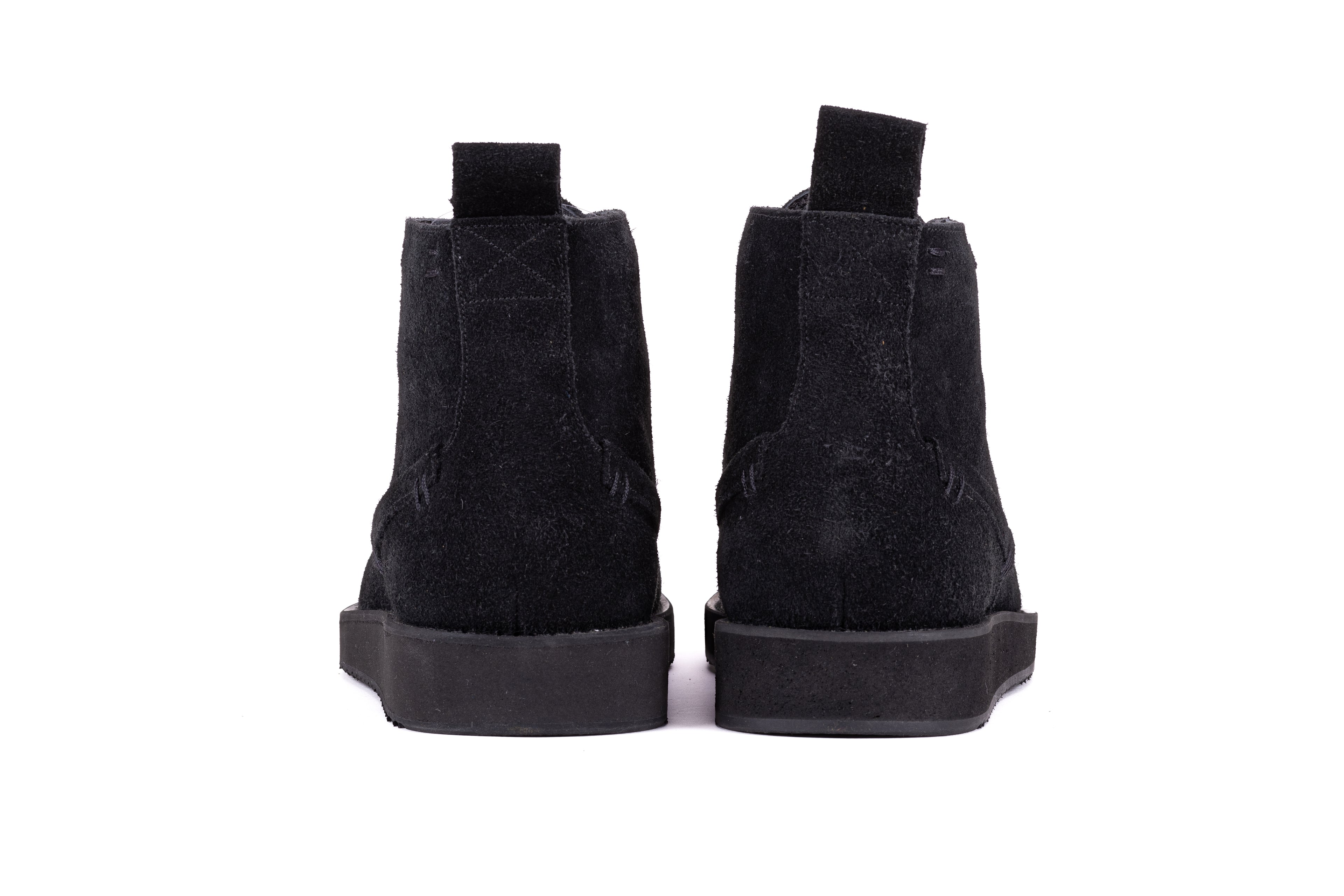 CHESTER black suede Chukka boots rear view