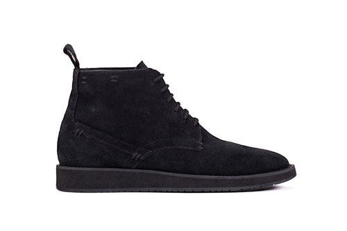 CHESTER black suede Chukka boot side view