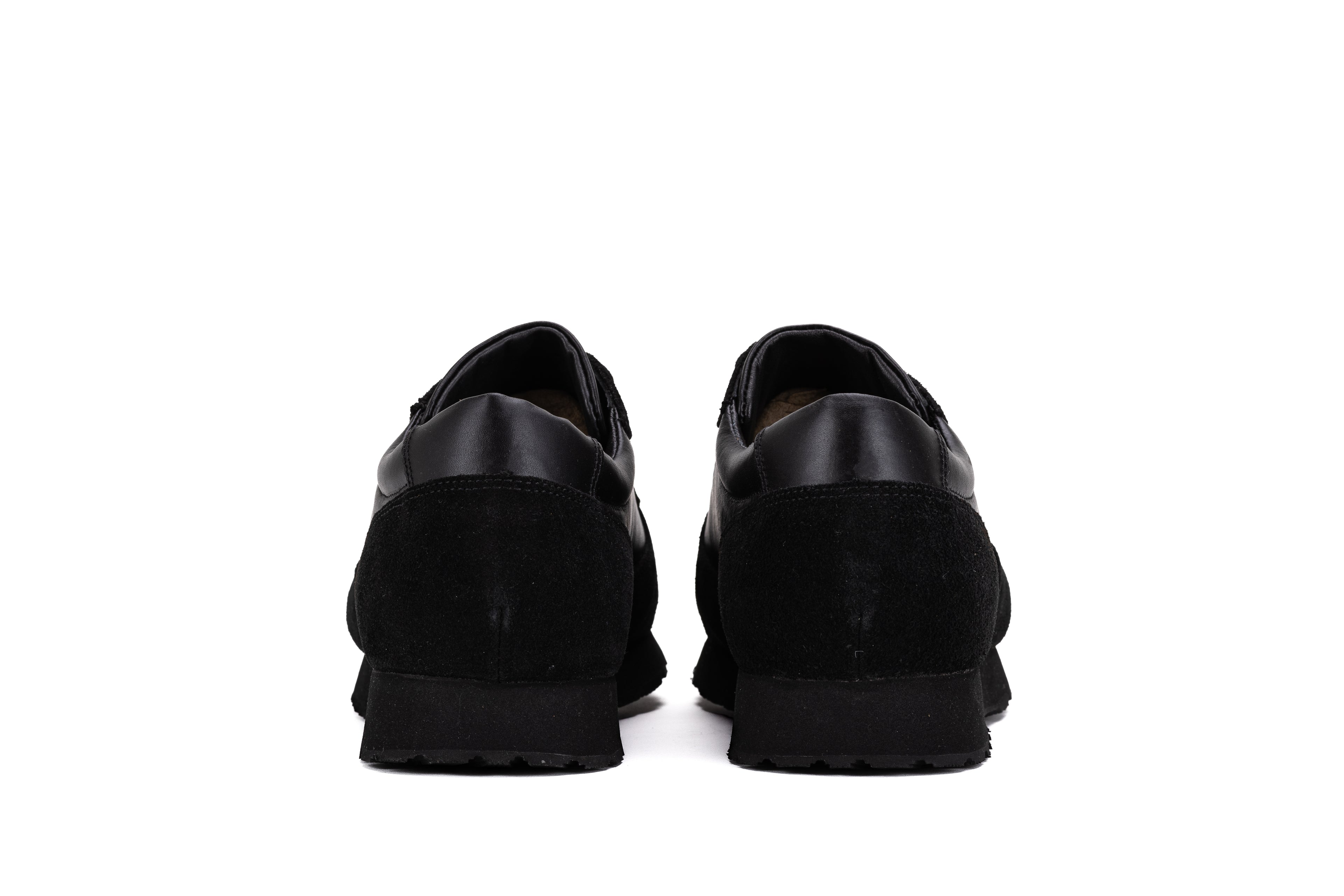 BELGRAVIA black men's trainers – rear view