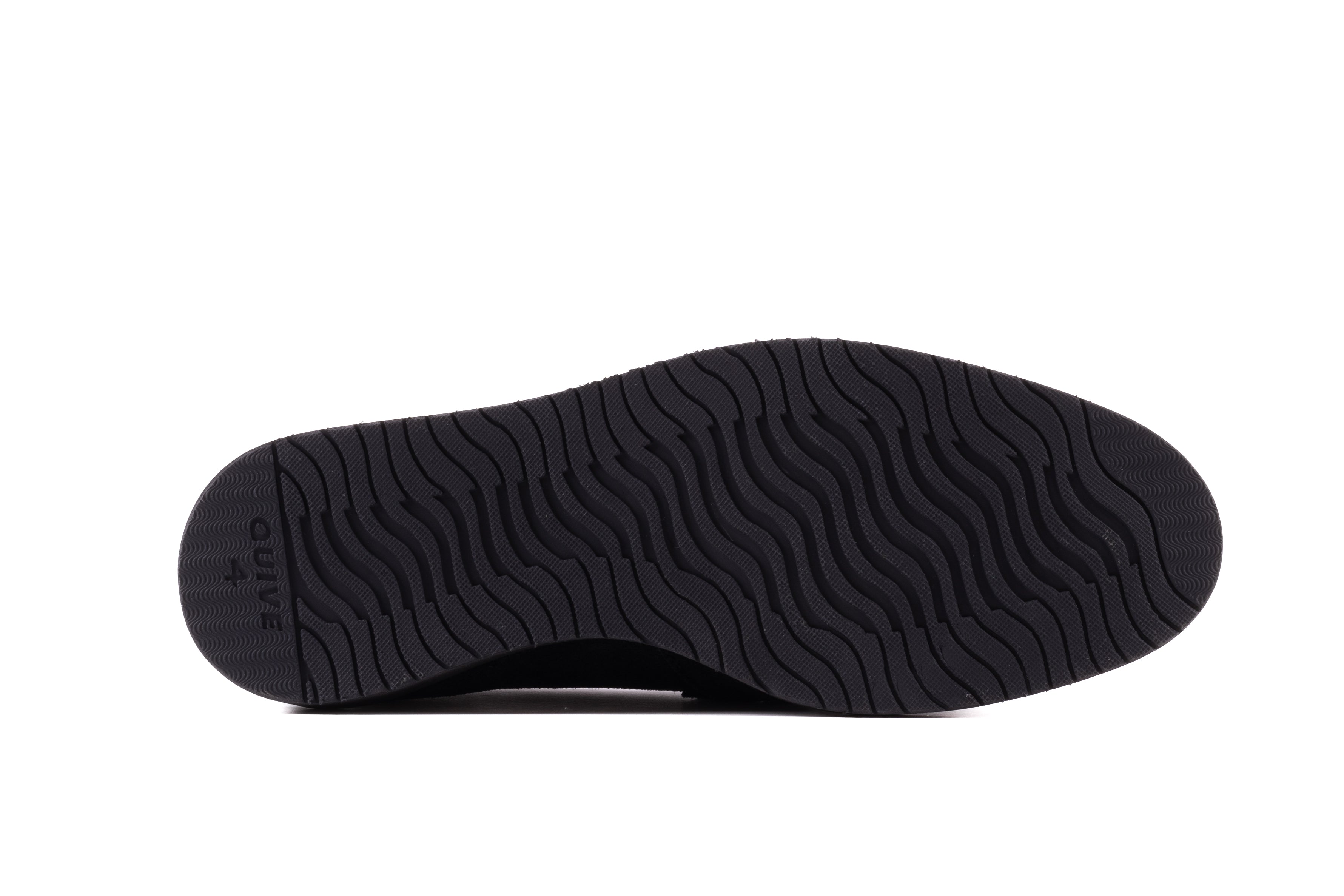 Cambridge black suede loafer rubber outsole